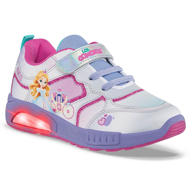 LOS GOMOSOS - Tenis Luces Korida Blanco para Niña Los Gomosos