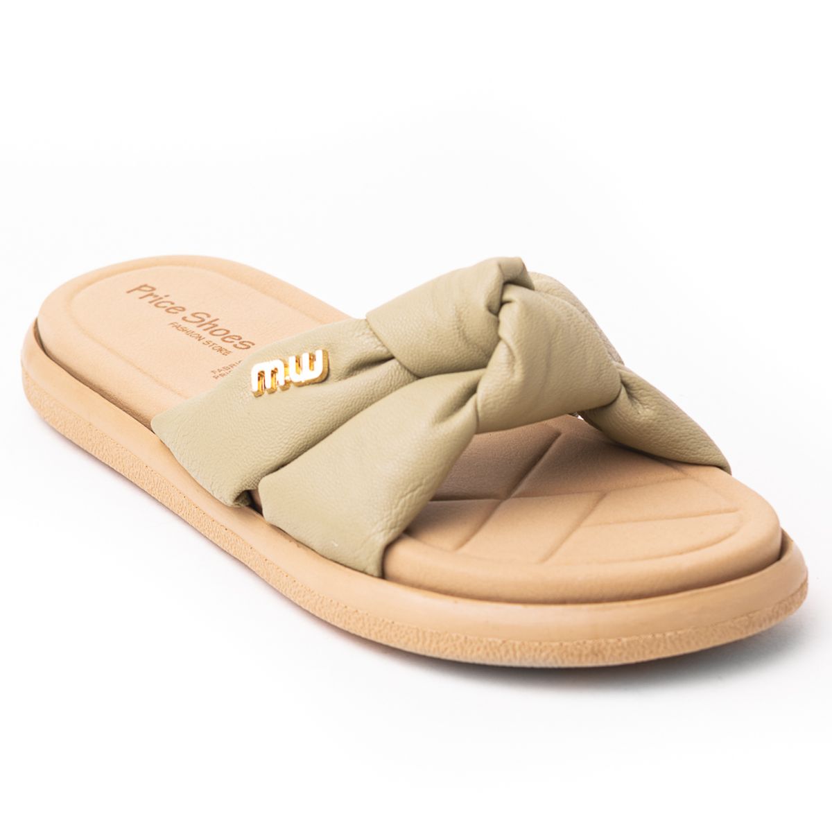 PRICE SHOES - Priceshoes Sandalias Planas Mujeres 902BOM-05OLIVA