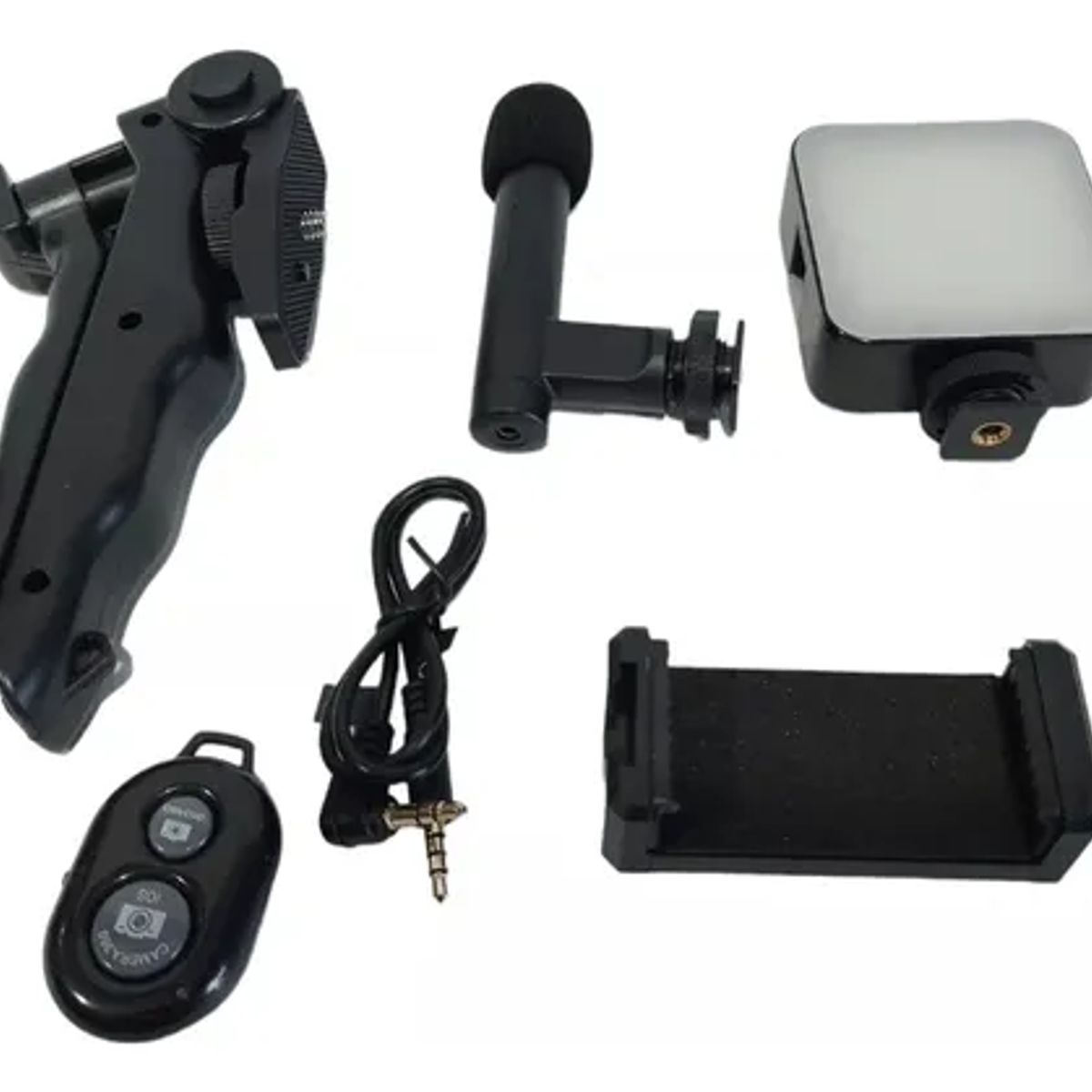 SHUNGA - Soporte Celular Con Luz Y Microfono Soporte