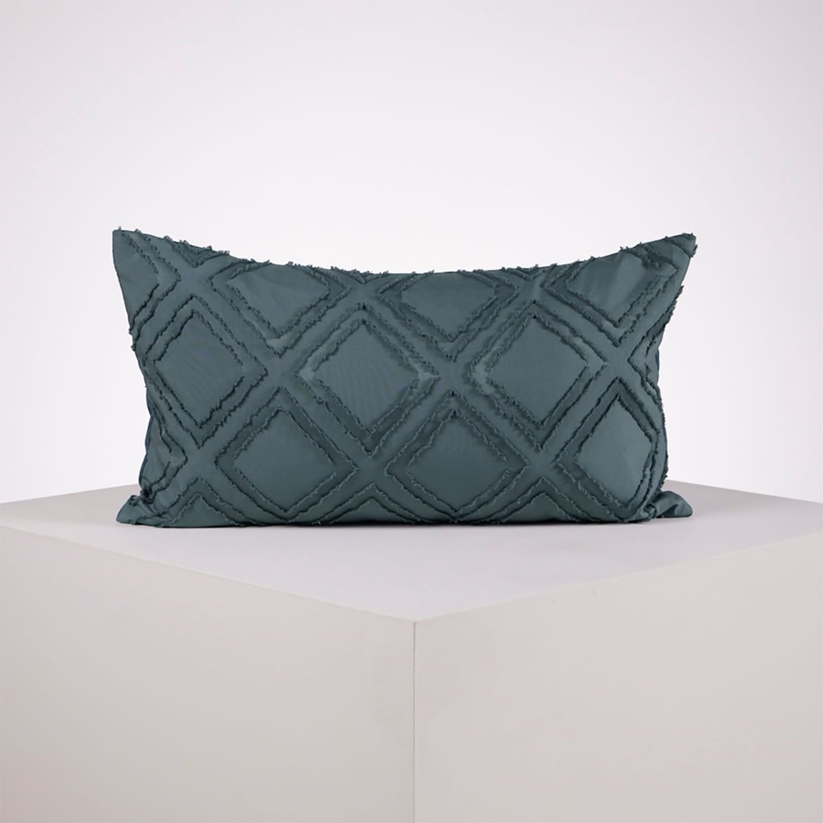 DISTRIHOGAR - Cojín Microfibra Aria Azul 35 x 60 cm