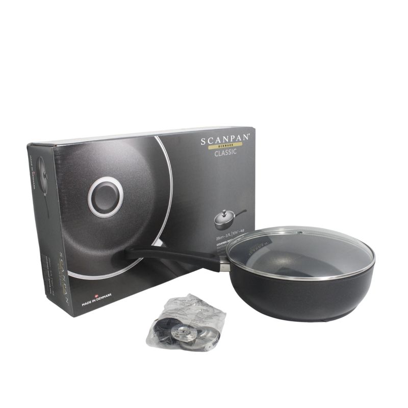 SCANPAN - Scanpan Sartén antiadherente clásica con tapa 26cm