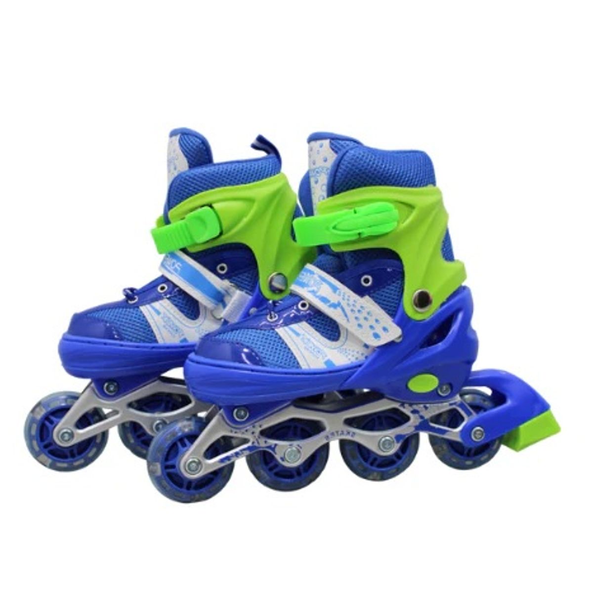 GENERICO - Patines Semiprofeccionales Ajustables Para Niños Con 4 Llantas