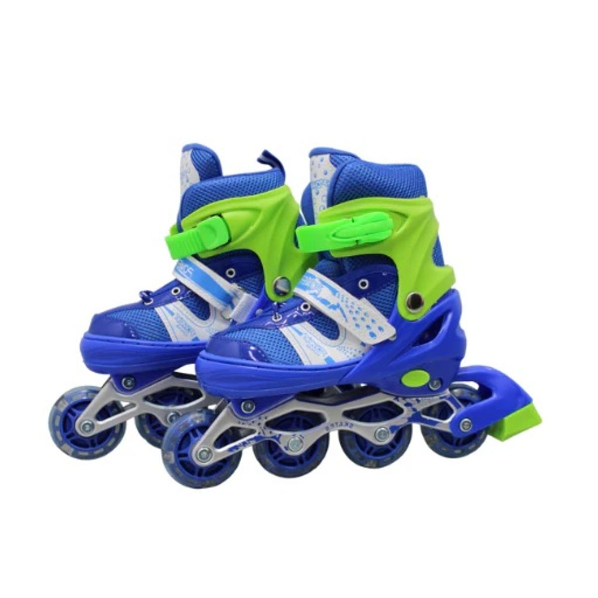 GENERICO - Patines Semiprofeccionales Ajustables Para Niños Con 4 Llantas