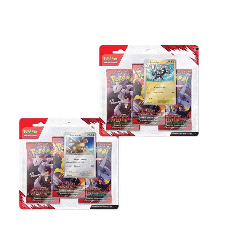 POKEMON - 3 Sobres de Cartas de Rivales Predestinados Pokémon TCG