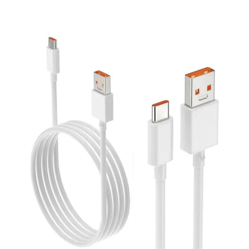 XIAOMI - Cargador Xiaomi Mi Tipo-c Con Cable Carga 120w Blanco