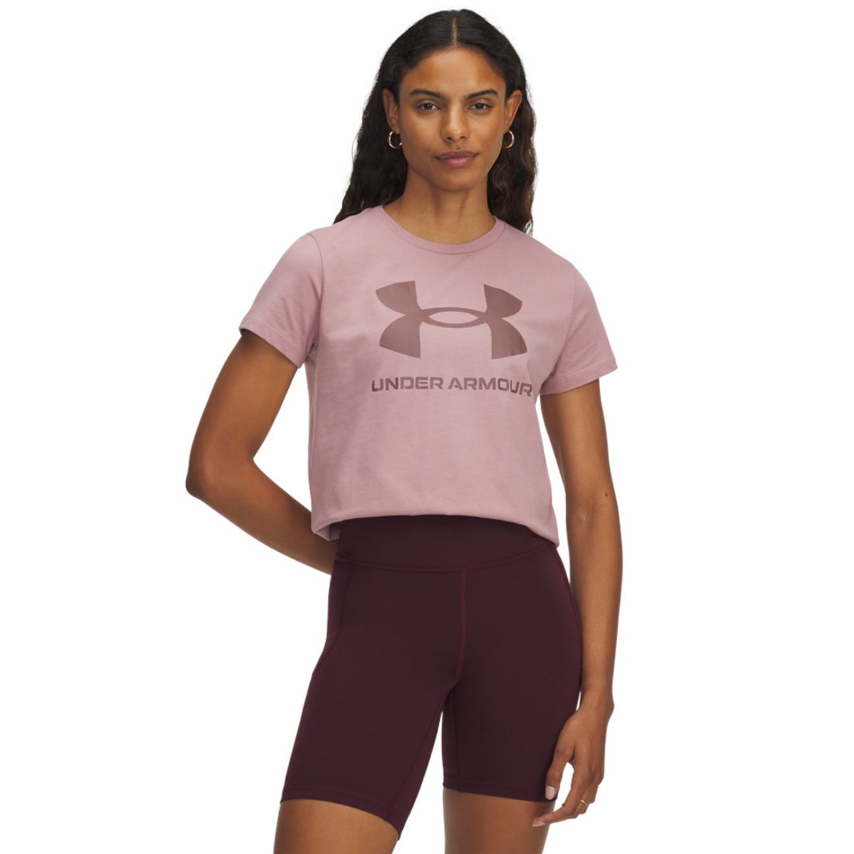 UNDER ARMOUR - Camiseta Mujer Under Armour LOGO SS Rosado UNDER ARMOUR