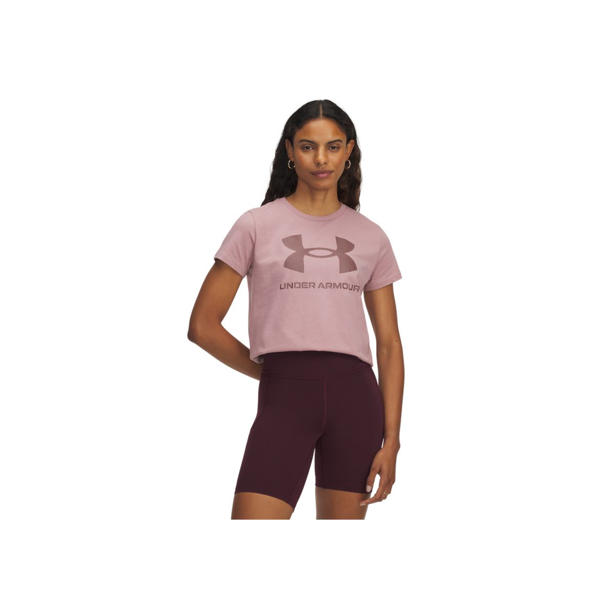 UNDER ARMOUR - Camiseta Mujer Under Armour LOGO SS Rosado UNDER ARMOUR