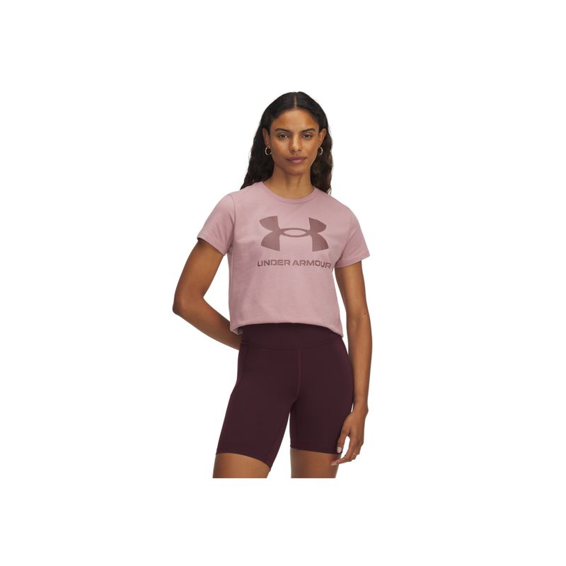 UNDER ARMOUR - Camiseta Mujer Under Armour LOGO SS Rosado UNDER ARMOUR