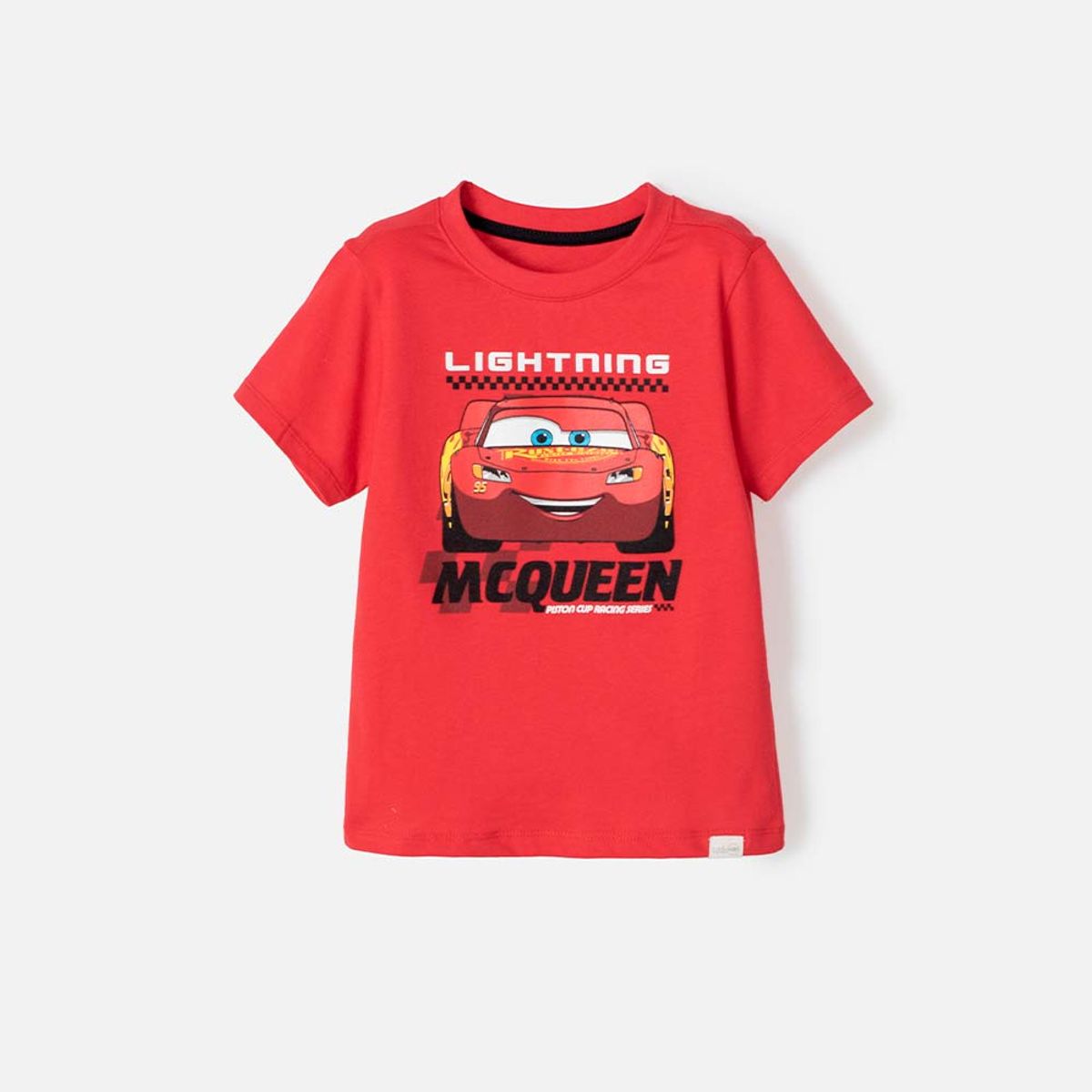 DISNEY - Camiseta de Cars cuello redondo roja para niño de 2T a 5T