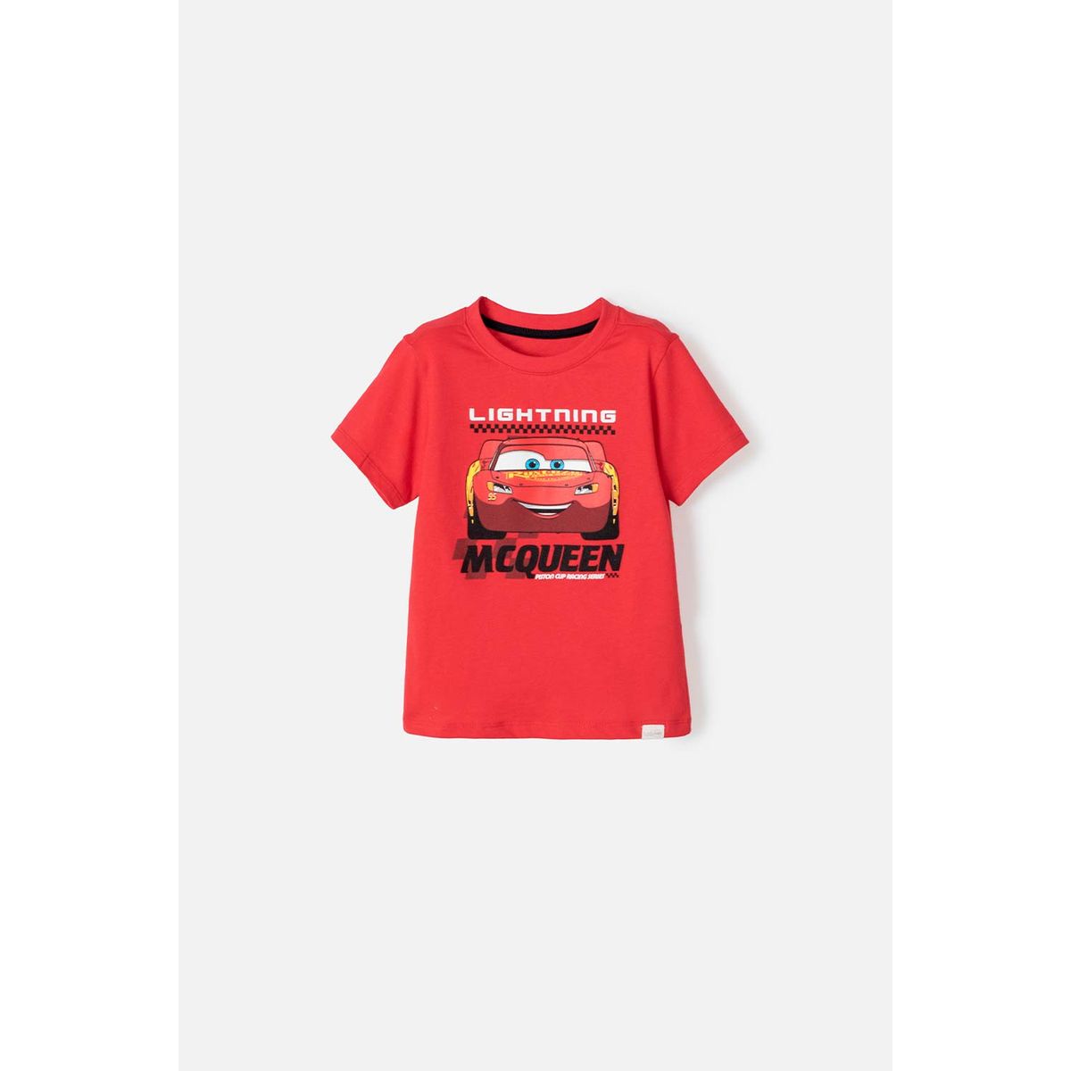 DISNEY - Camiseta de Cars cuello redondo roja para niño de 2T a 5T
