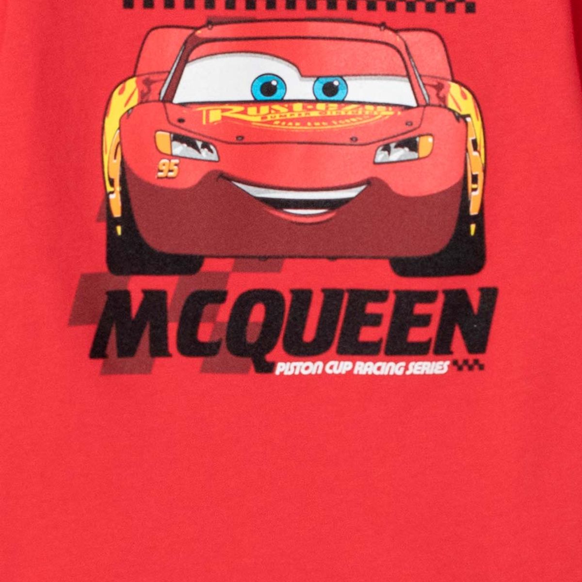 DISNEY - Camiseta de Cars cuello redondo roja para niño de 2T a 5T