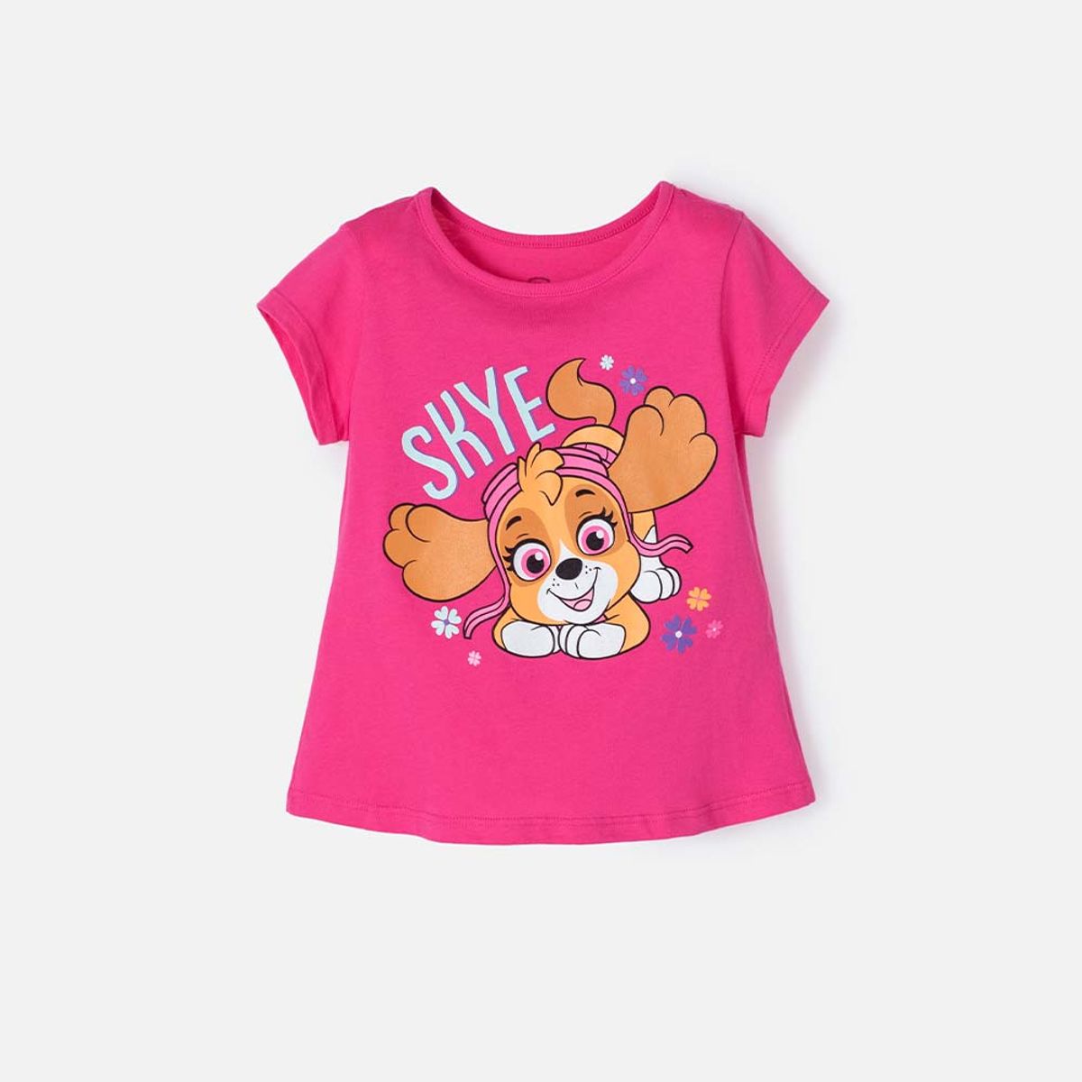 NICKELODEON - Camiseta de niña, manga corta fucsia de Paw Patrol