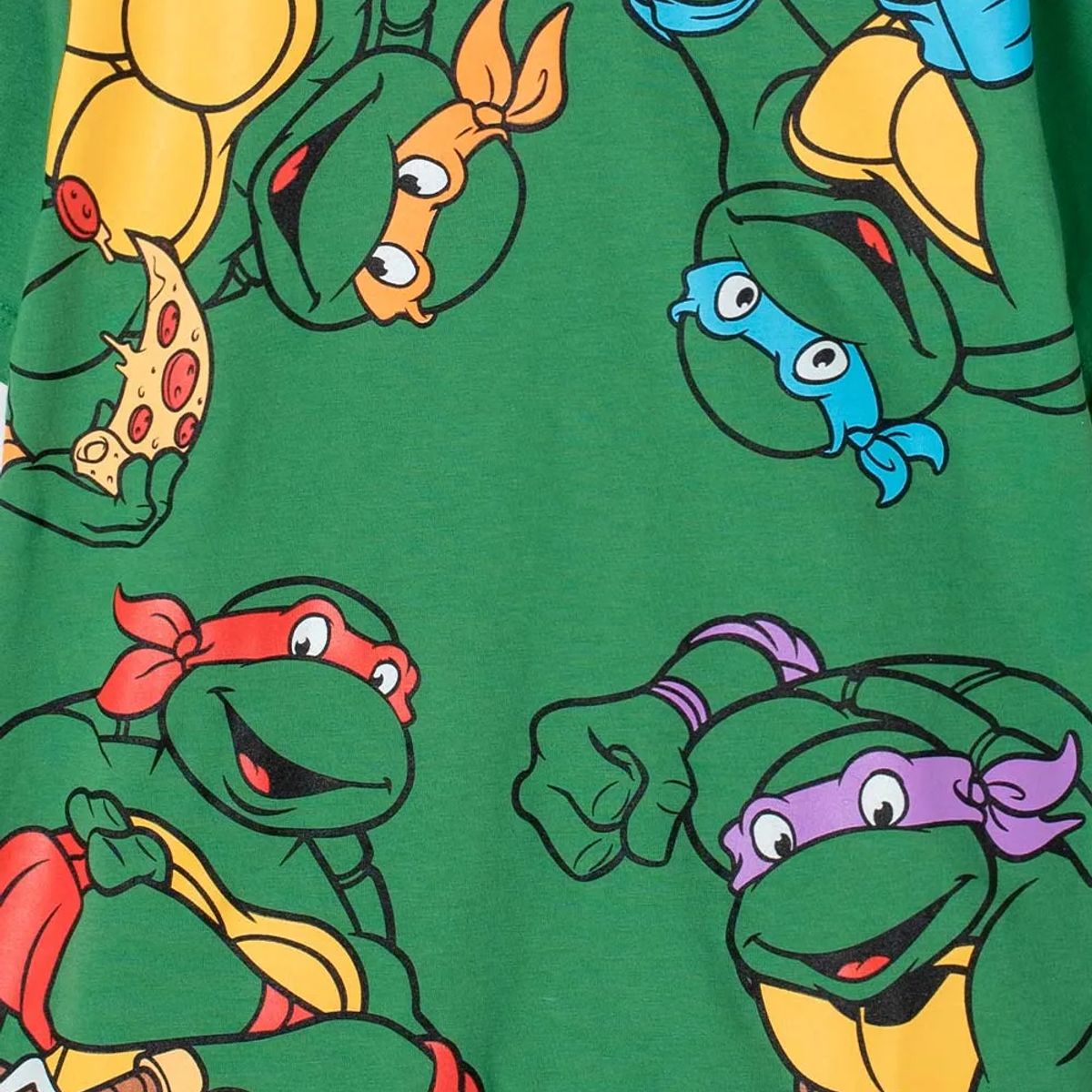 NICKELODEON - Camiseta de las Tortugas Ninja manga corta verde para niño