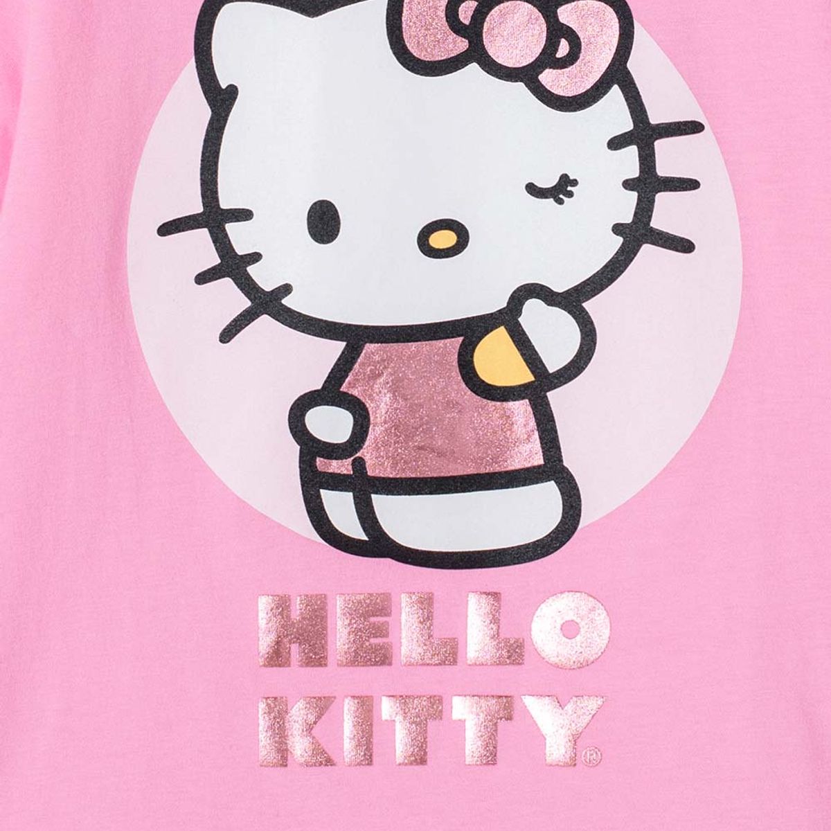 HELLO KITTY - Camiseta de Hello Kitty manga corta rosado para niña