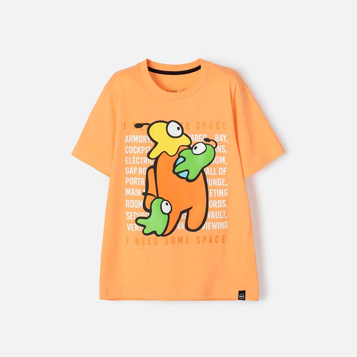 AMONG US - Camiseta de Among Us naranja  manga corta para teen niño