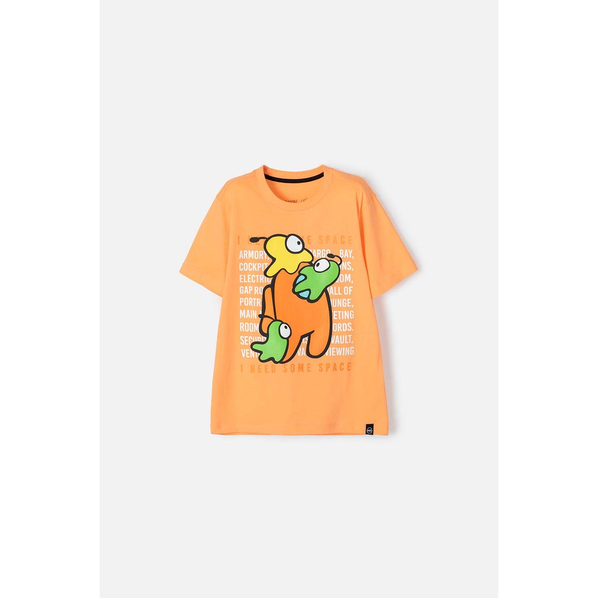 AMONG US - Camiseta de Among Us naranja  manga corta para teen niño