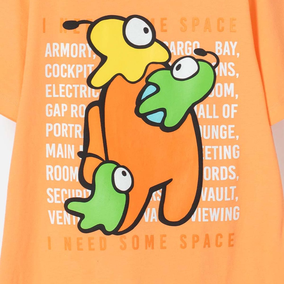 AMONG US - Camiseta de Among Us naranja  manga corta para teen niño