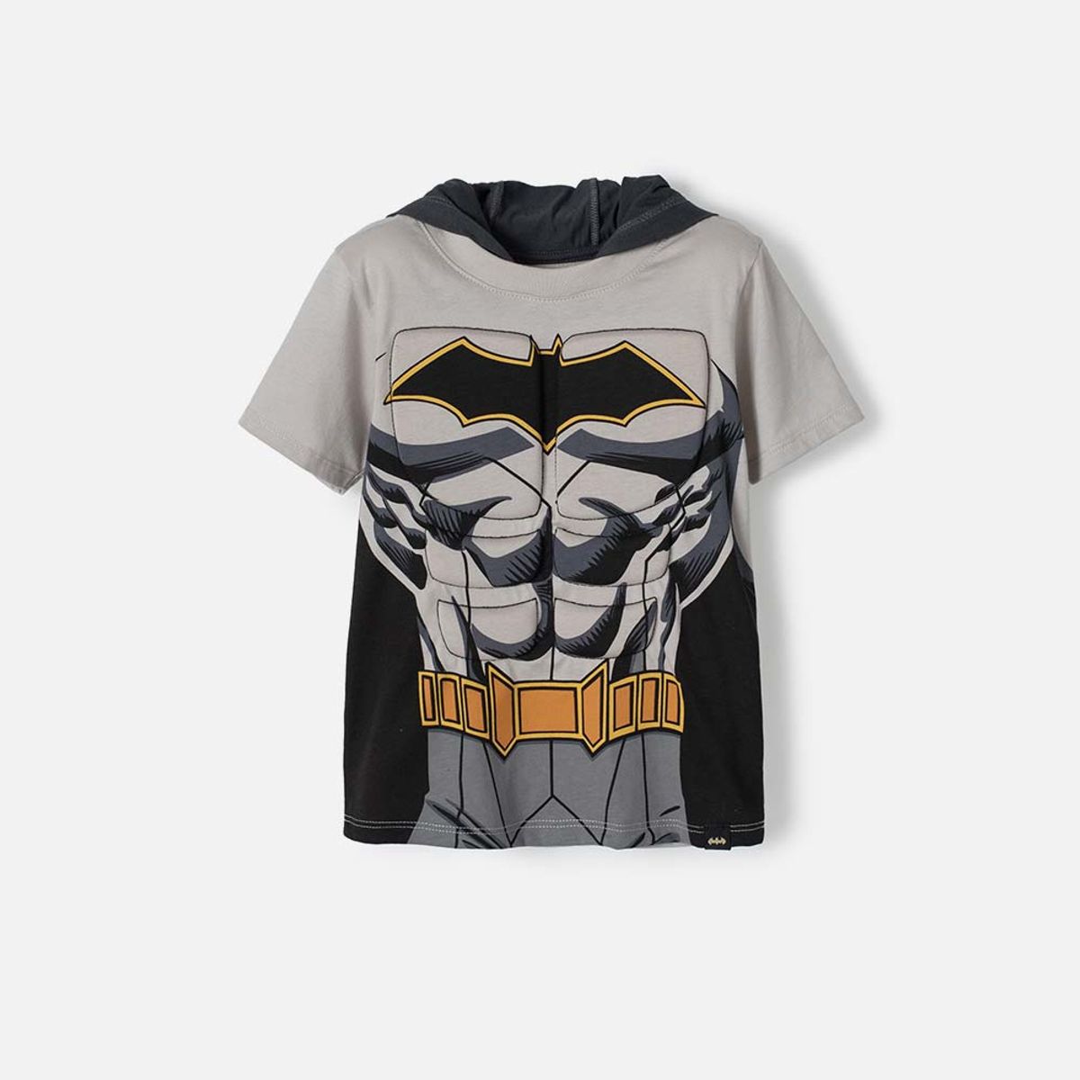 DC COMICS - Camiseta de Batman manga corta gris para niño 2T a 5T