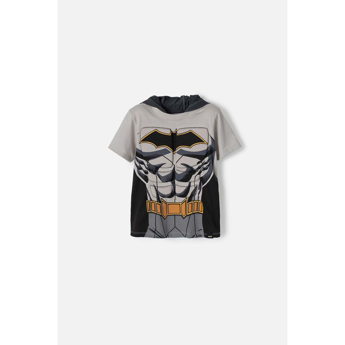 DC COMICS - Camiseta de Batman manga corta gris para niño 2T a 5T
