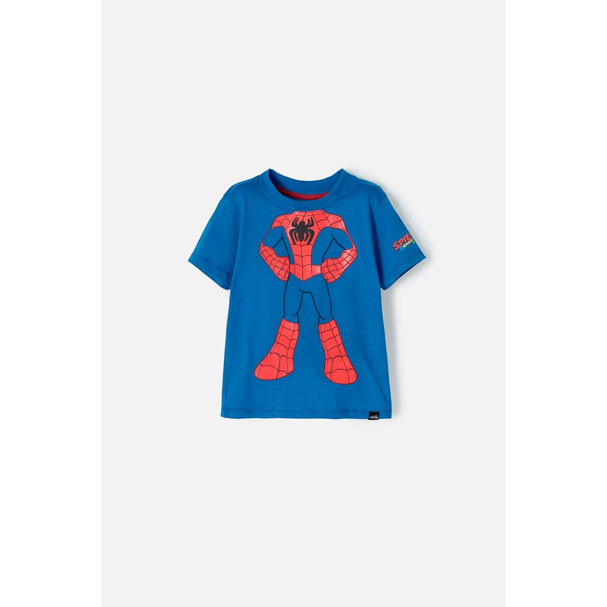 MARVEL - Camiseta de Spidey and his amazing friends azul manga corta para niño 2T a 5T