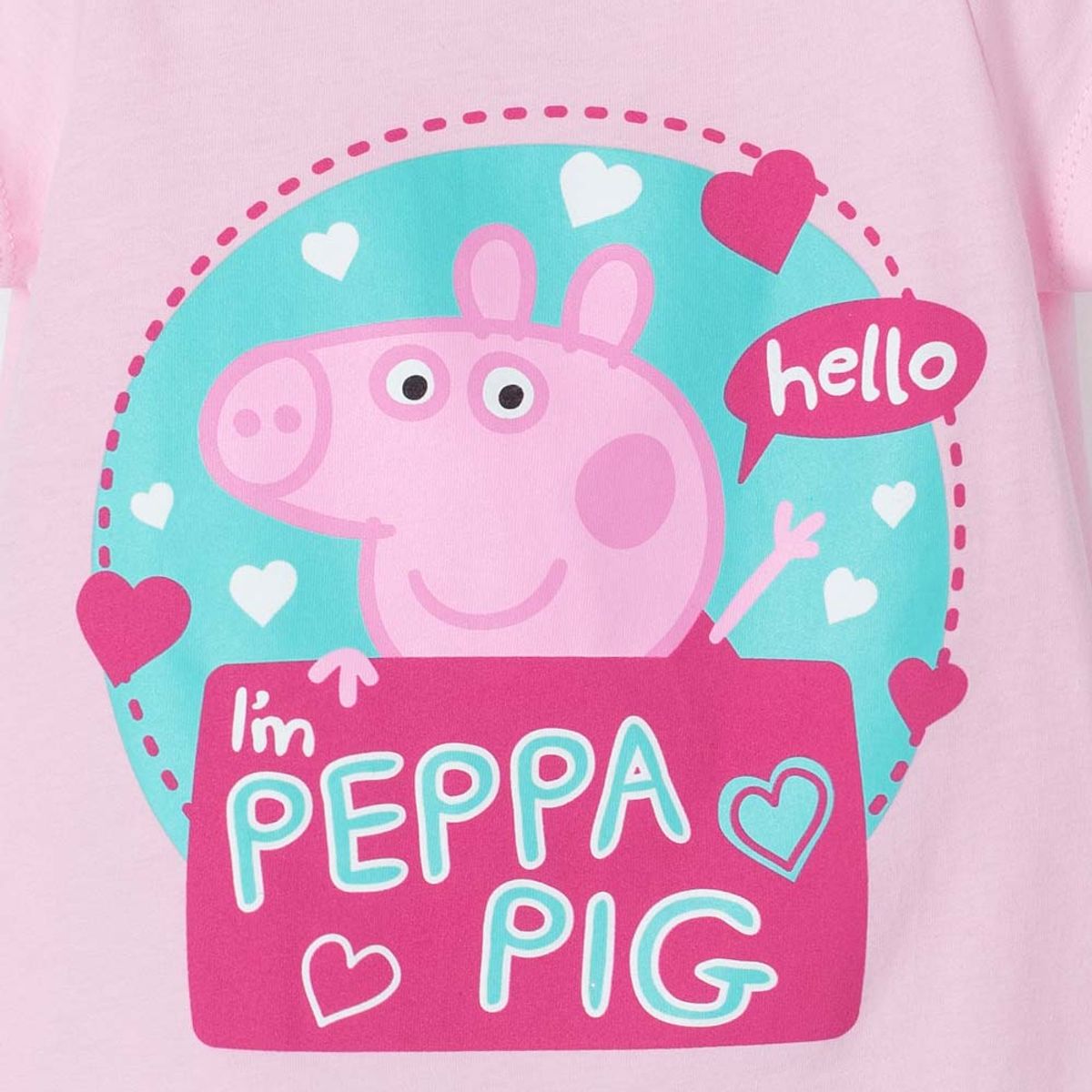 HASBRO - Camiseta de Peppa Pig manga corta rosada para niña 2T a 5T