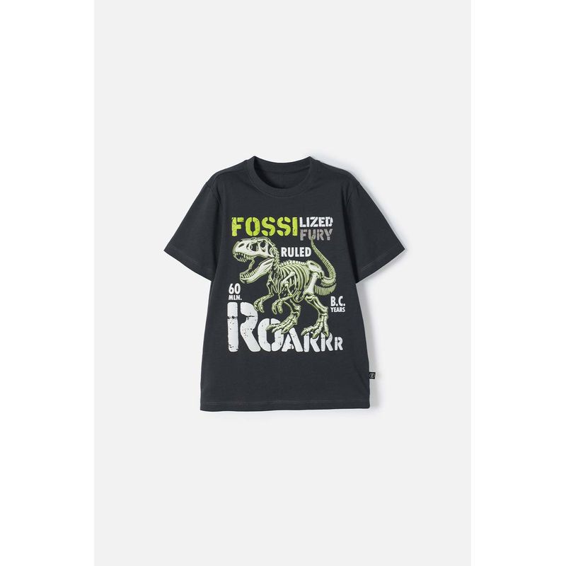 MIC - Camiseta Mic manga corta gris grafito para niño