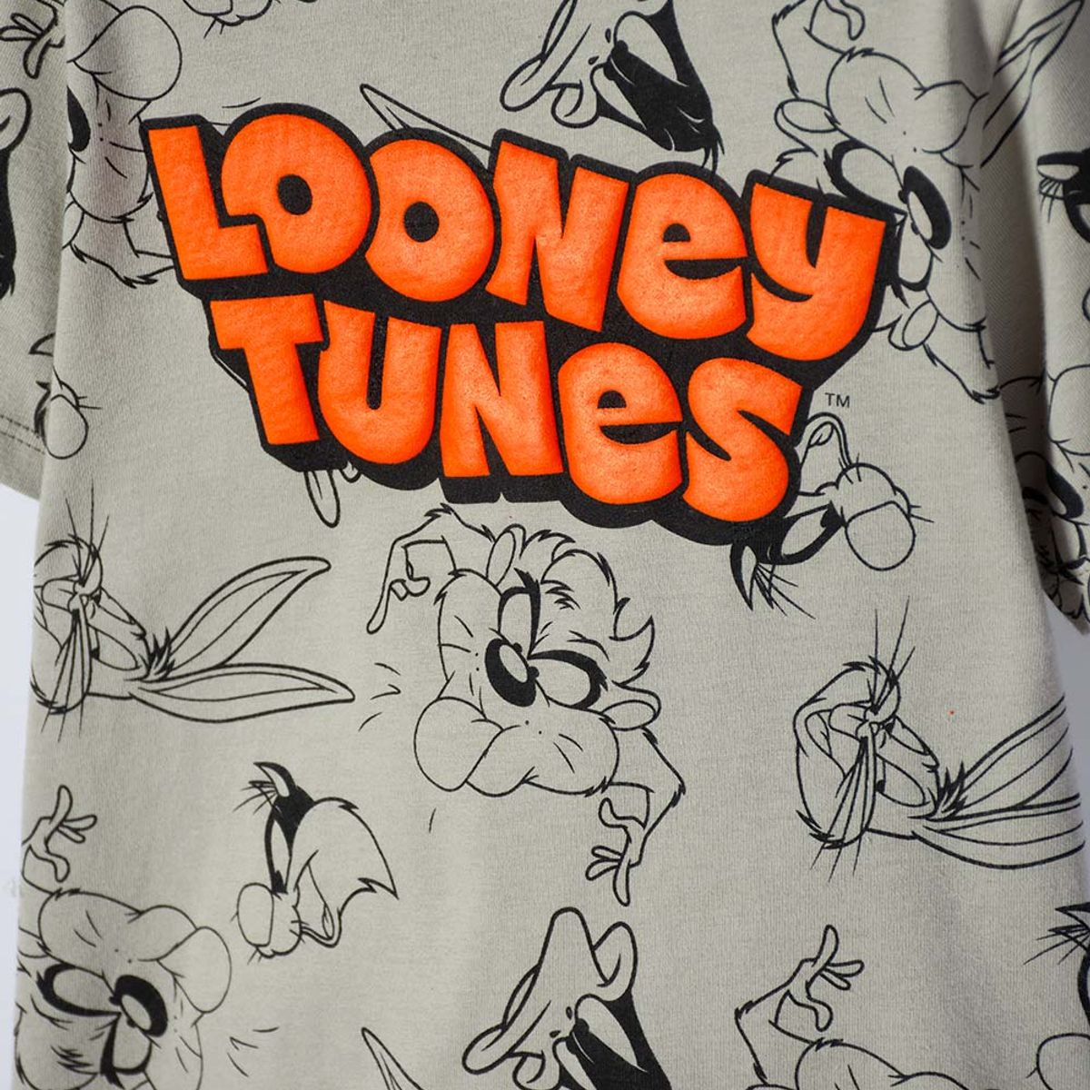 WARNER BROS - Camiseta de los Looney Tunes verde manga corta para niño 2T a 5T