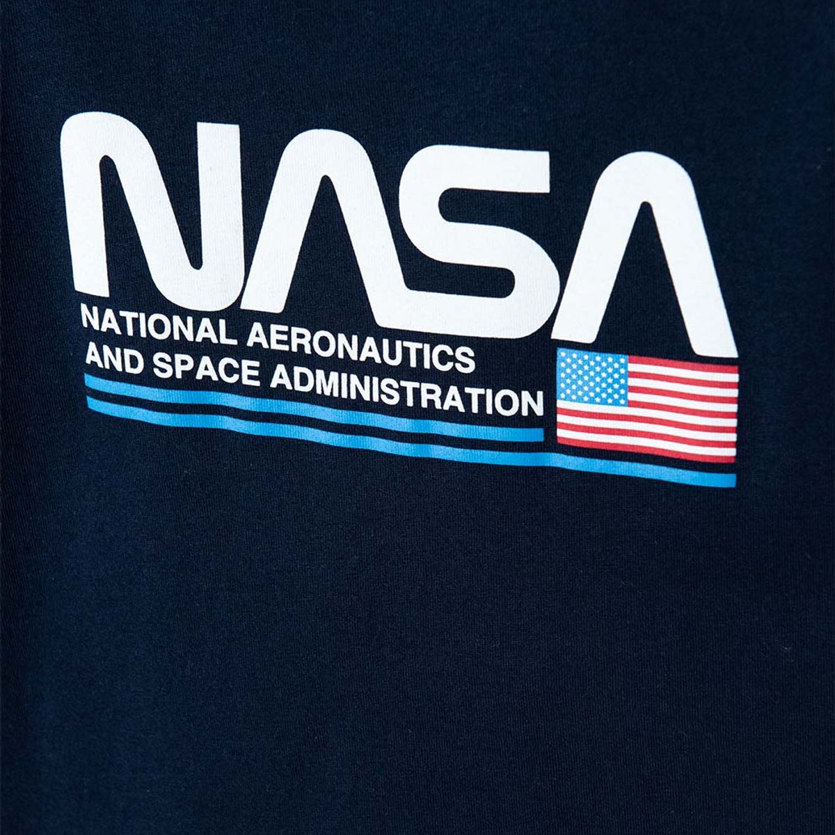 NASA - Camiseta Nasa manga corta azul oscuro para niño 2T a 5T