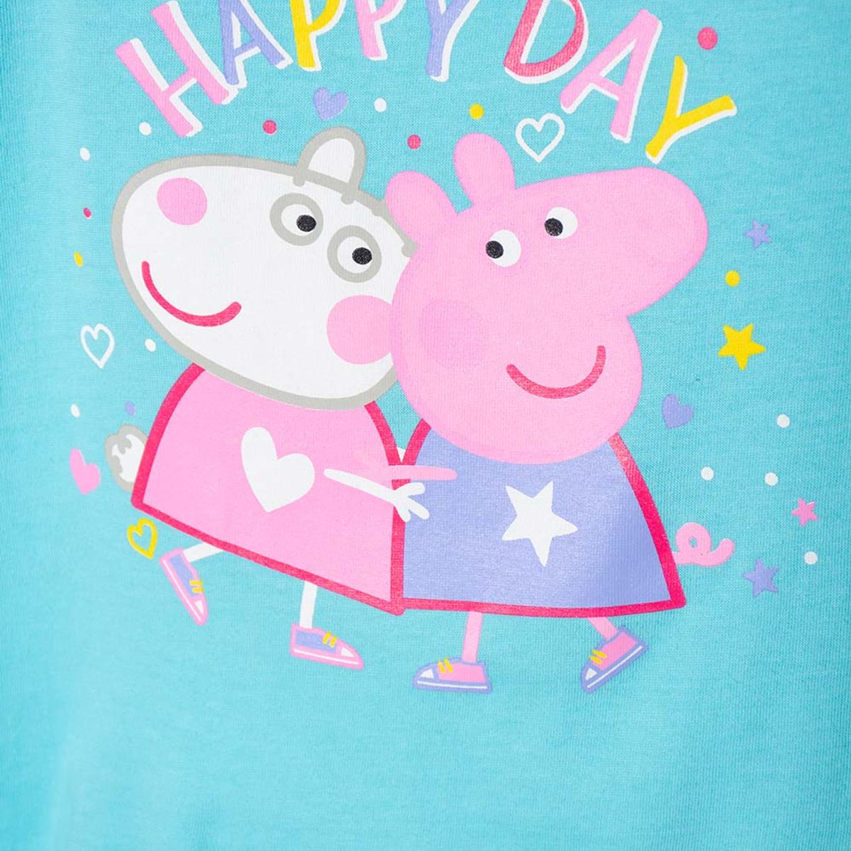 HASBRO - Camiseta de Peppa Pig manga corta azul para niña 2T a 5T