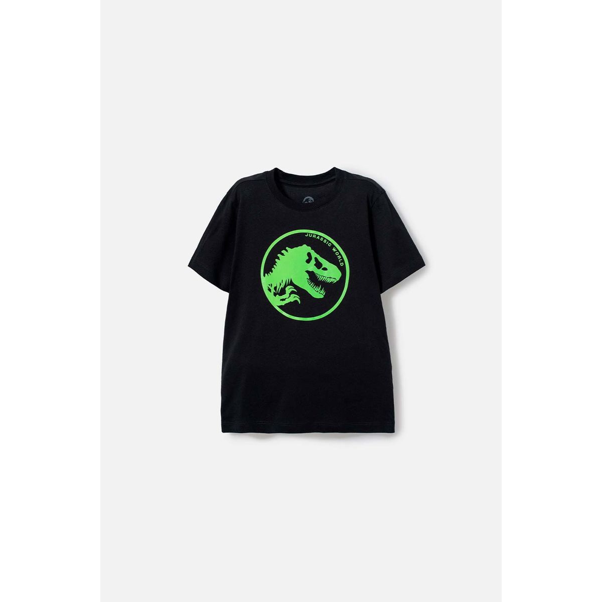 UNIVERSAL - Camiseta de Jurassic World negra manga corta estampada para niño