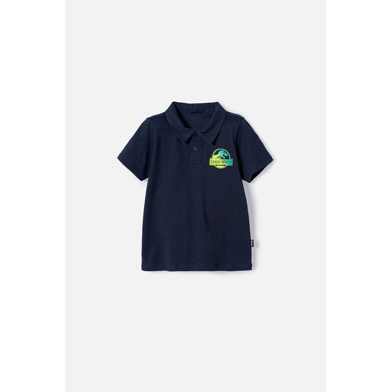 UNIVERSAL - Camiseta tipo polo de Jurassic World azul oscura niño 2T a 5T
