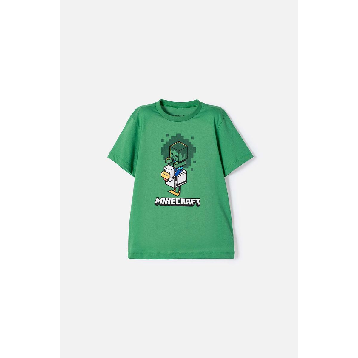 MINECRAFT - Camiseta de Minecraft manga corta verde para niño