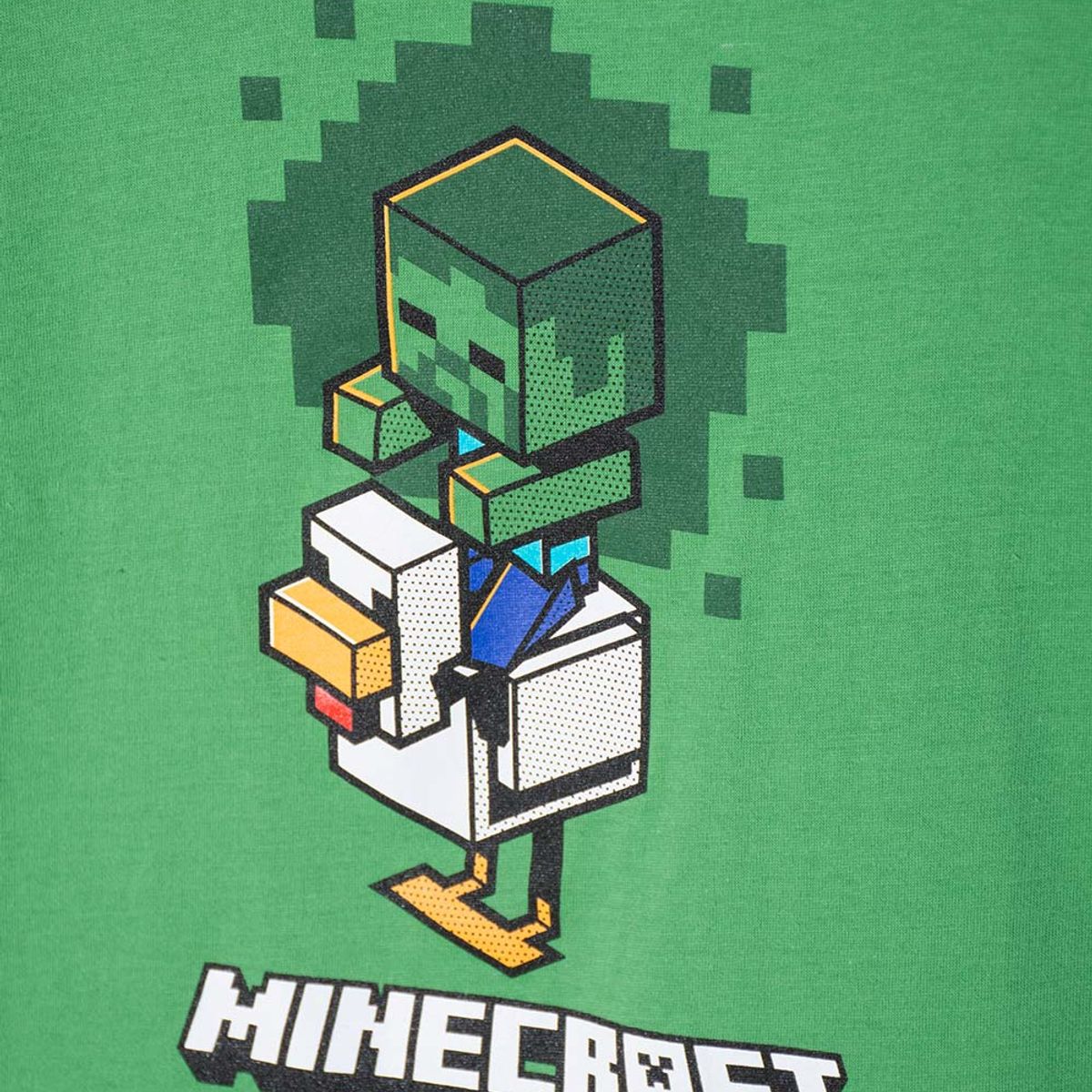MINECRAFT - Camiseta de Minecraft manga corta verde para niño