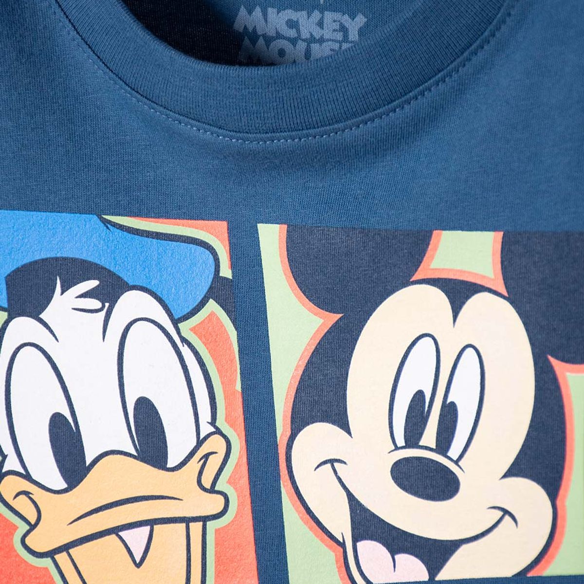 DISNEY - Camiseta de Mickey Mouse azul manga larga para niño 2T a 5T