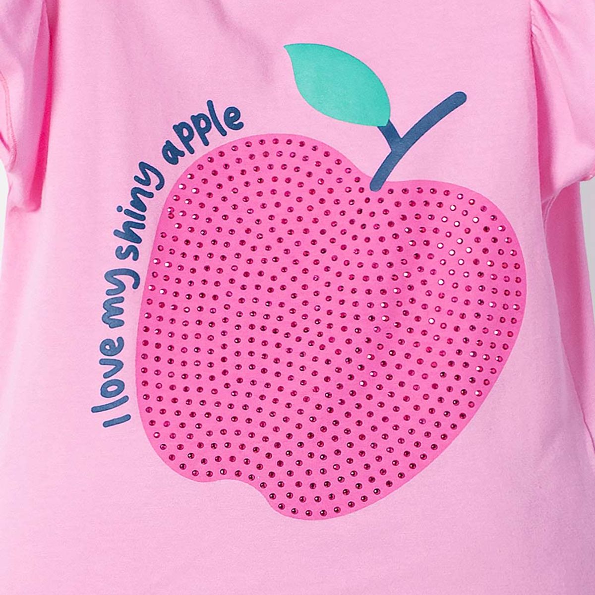 LITTLEMIC - Camiseta LittleMic rosada manga corta con bolero para niña 2T a 5T