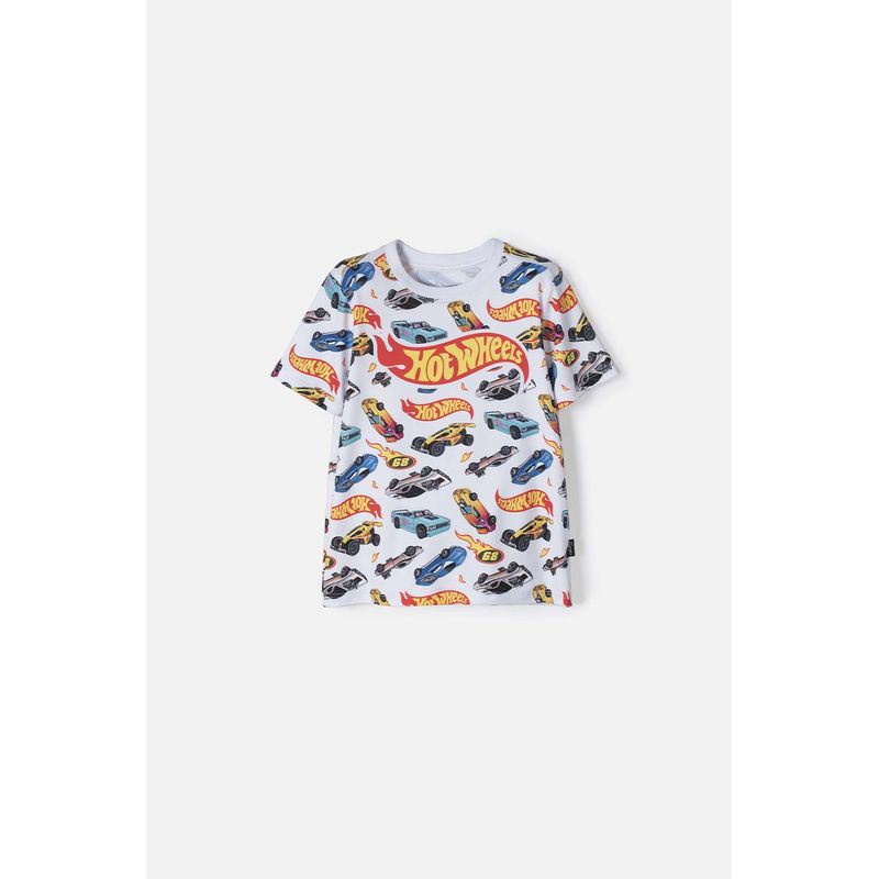 HOT WHEELS - Camiseta Hot Wheels manga corta multicolor para niño 2T a 6T