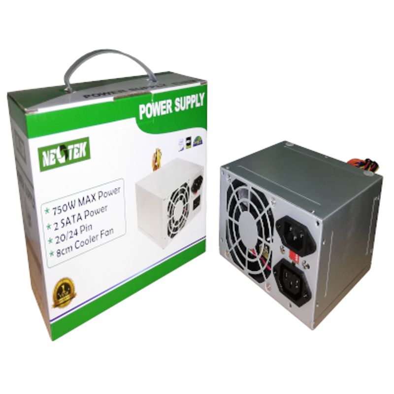 NEOTEK - Fuente De Poder Para Pc Neotek Atx-750w Gris