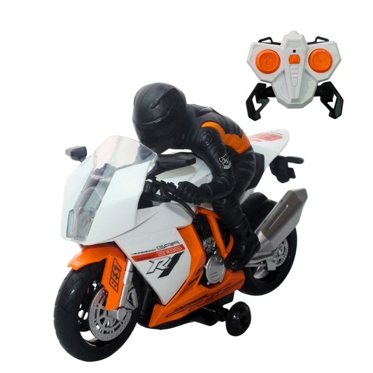 GENERICO - Moto Control Remoto Acrobática Supe deportiva 2 Baterias