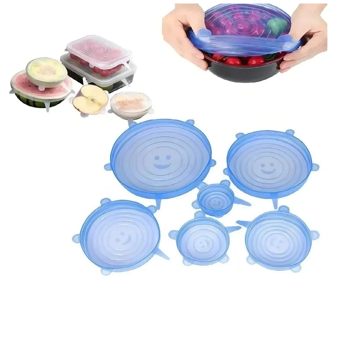 SKY - Tapas Elásticas Silicona Set 6 Sellado