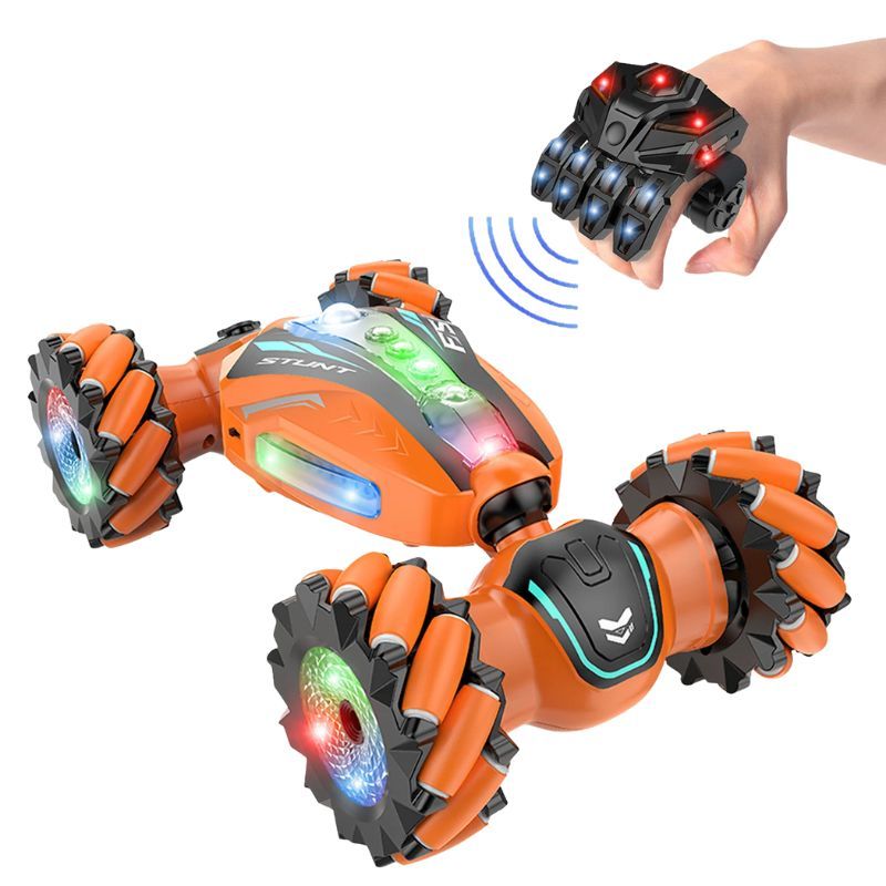 GENERICO - Carro Acrobático Tornado 360 Control Remoto Garra De Oso - Naranja