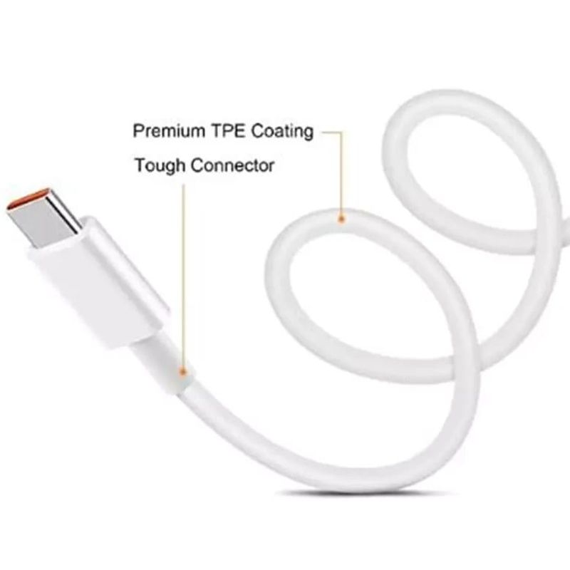 GENERICO - Cable Siliconado Carga Rápida 6A Tipo C