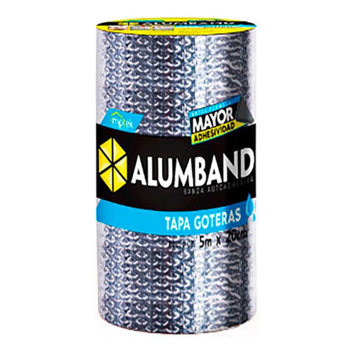 GENERICO - Cinta Asfaltica Tapa Goteras 20 Cm X 5 Mts 11mm Alumband