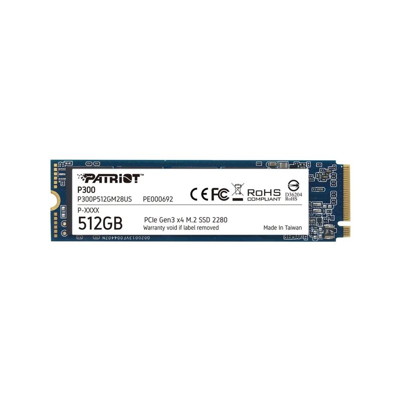 PATRIOT - DISCO DURO PATRIOT 512GB M.2 2280 PCIE GEN3X4 SSD P300