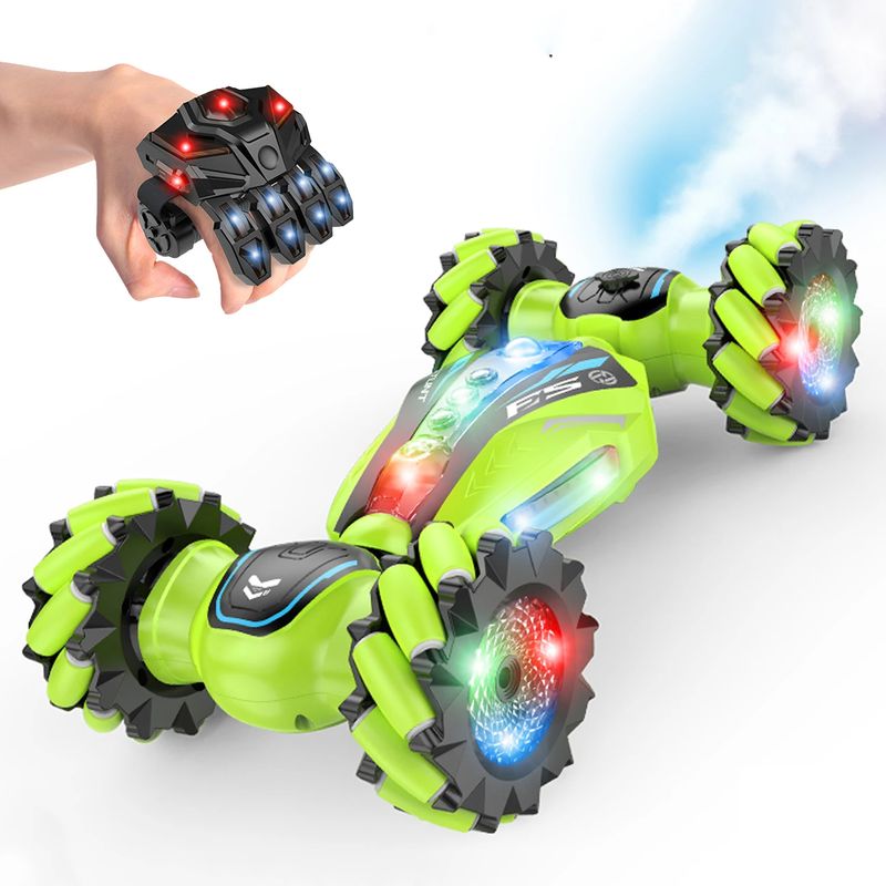 GENERICO - Carro Acrobático Tornado 360 Control Remoto Garra De Oso - Verde