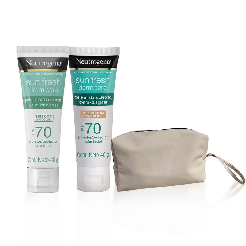 NEUTROGENA - Kit Neutrogena Protector Solar Facial Sin Color + Tono Medio