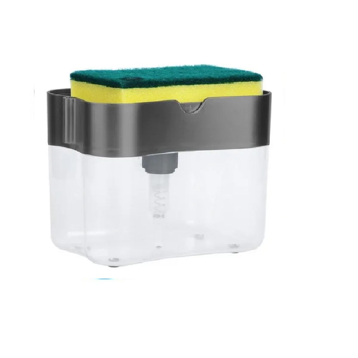 SKY - Dispensador De Jabon Liquido Lavaplatos Con Esponja Cocina