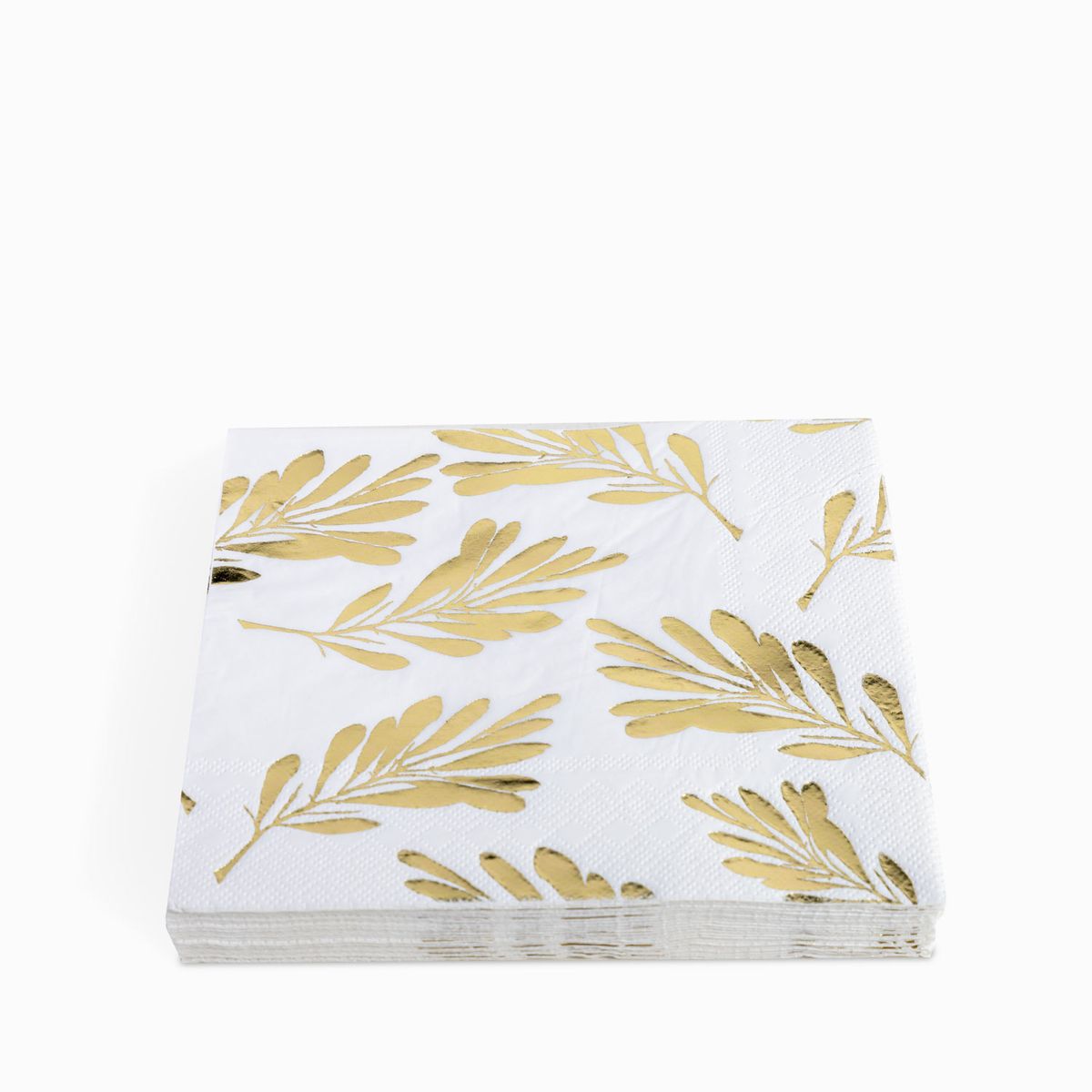 AMBIENTE GOURMET - Servilletas hojas doradas