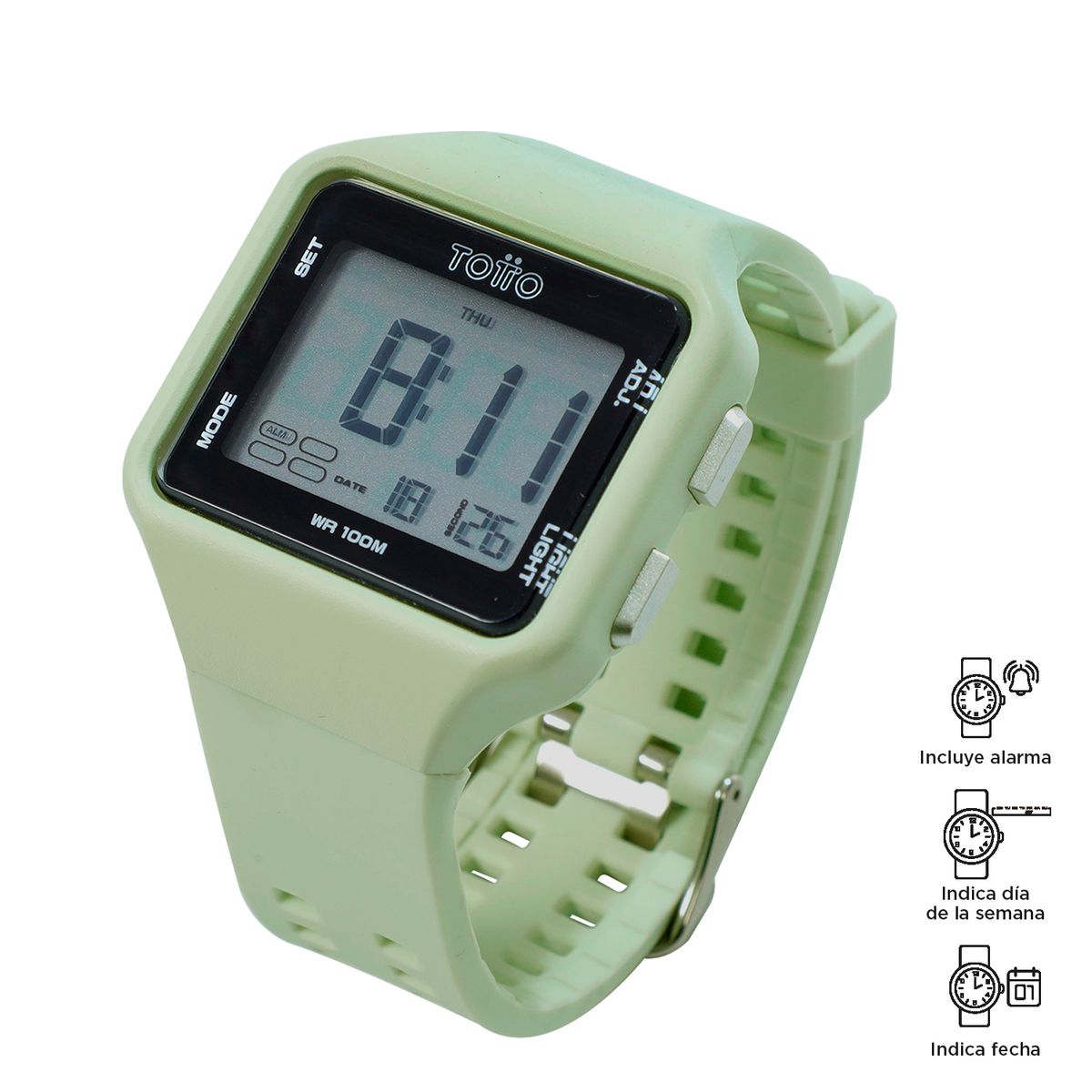 TOTTO - Reloj Digital Haze Totto Verde