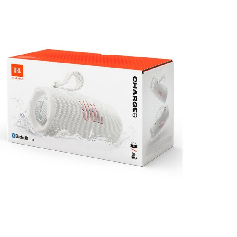 JBL - PARLANTE JBL CHARGE 6 28HORAS DE DURACION  V5.4 BLANCO