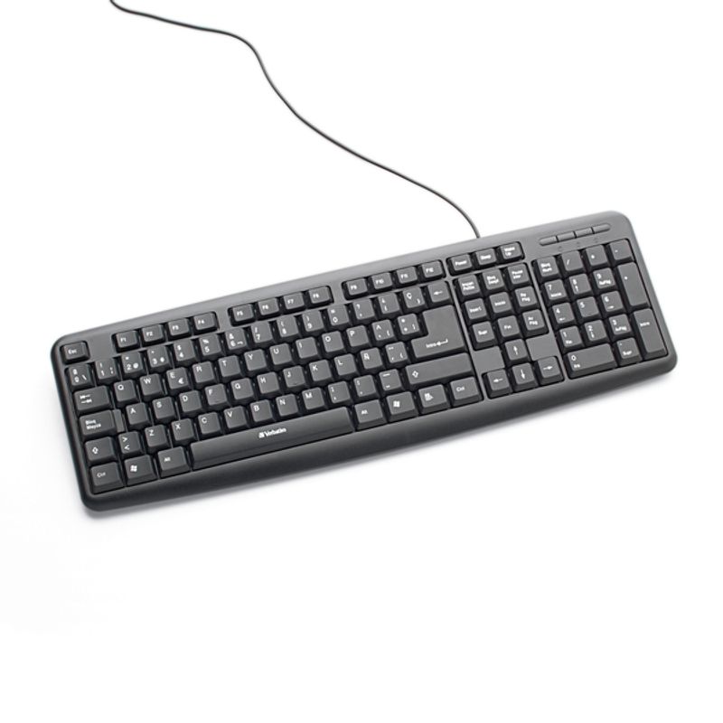 VERBATIM - TECLADO VERBATIM CON CABLE DELGADO